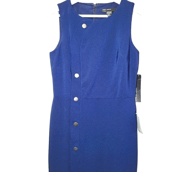 NWT MAGGY London Midi Sleeveless Dress Blue Size 2 - Picture 6 of 13